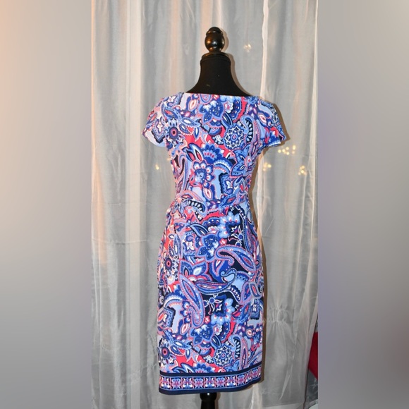 Talbot Bold Colourful Pattern Dress Size Small - Picture 4 of 11